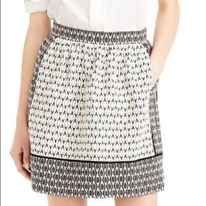 J.Crew Textured Block Print Skirt size 6